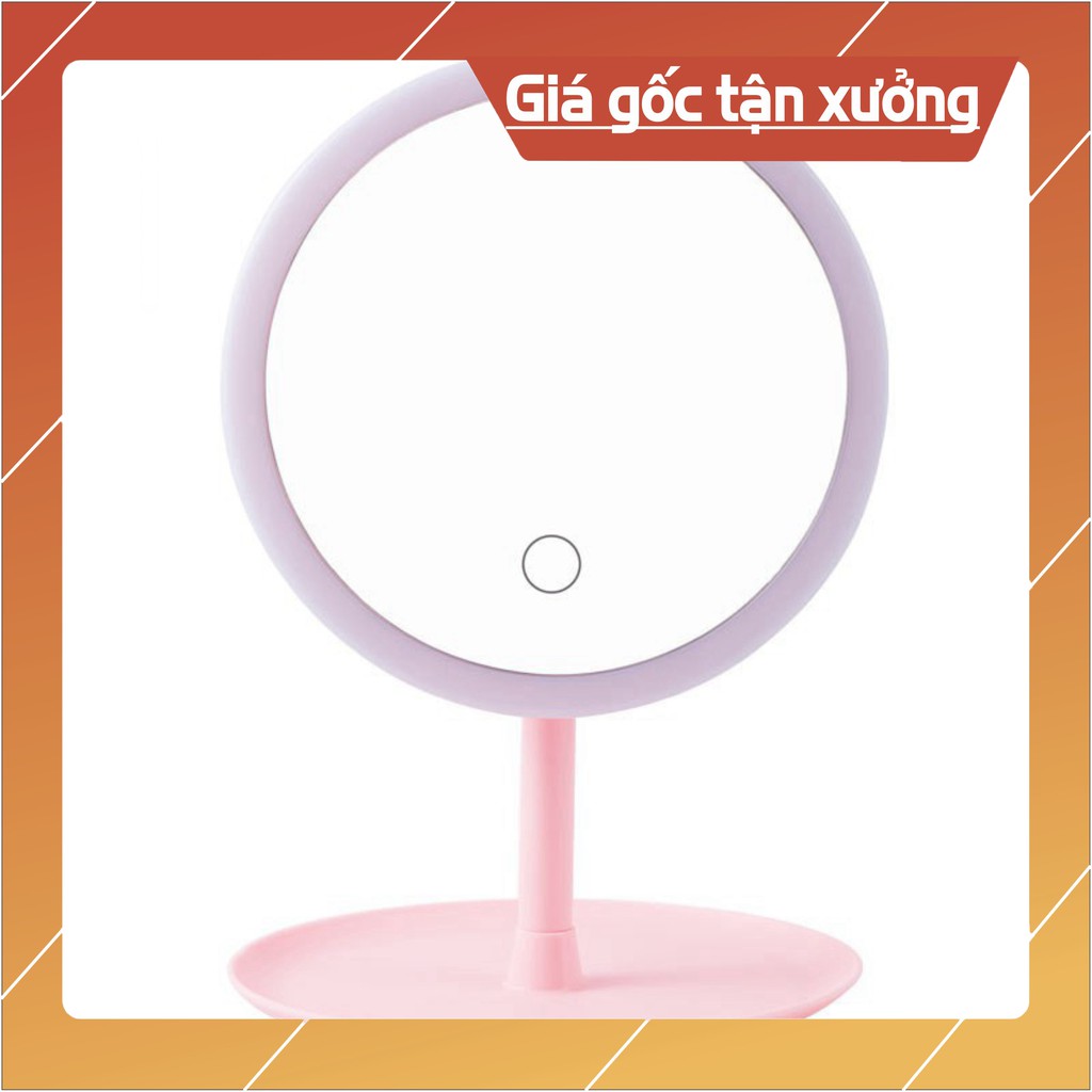 [HOTDEAL] GƯƠNG TRANG ĐIỂM CÓ ĐÈN LED hình tròn - tích hợp cảm ứng - 3 mức sáng