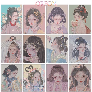 Bộ tranh sơn dầu tự tô màu theo số độc đáo trang trí nhà cửa DIY