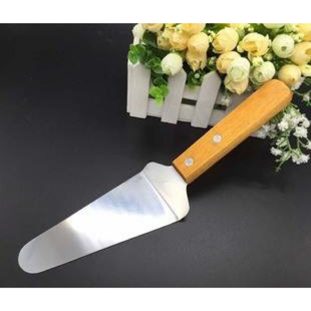 Xẻng đỡ bánh inox cán gỗ