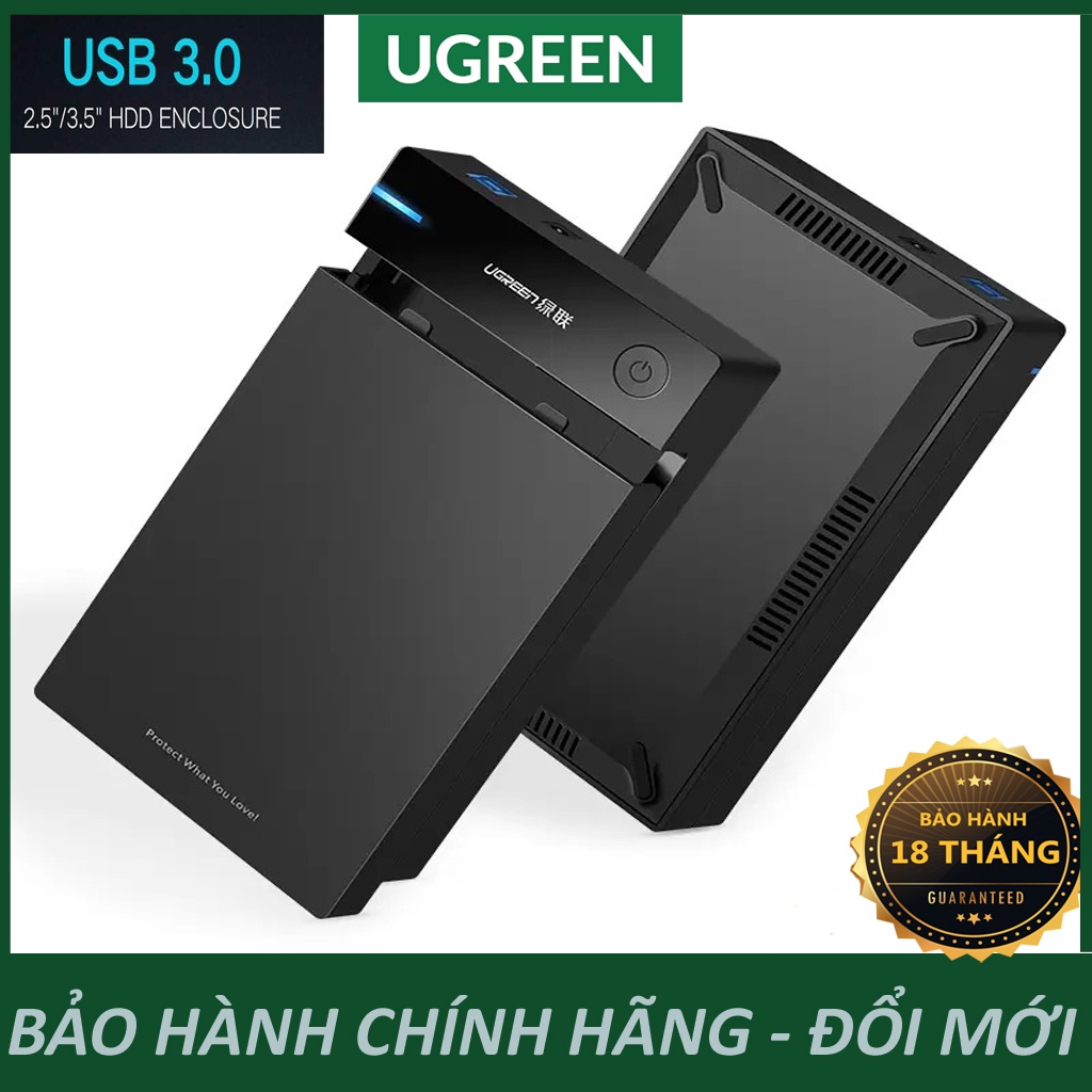 HDD Box 3.5 inch Sata/USB 3.0 hỗ trợ 10TB Chính Hãng Ugreen 50422