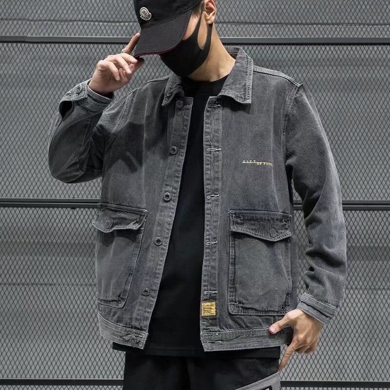 Áo Khoác Jeans Phong Cách Hàn Quốc Cá Tính Cho Nam