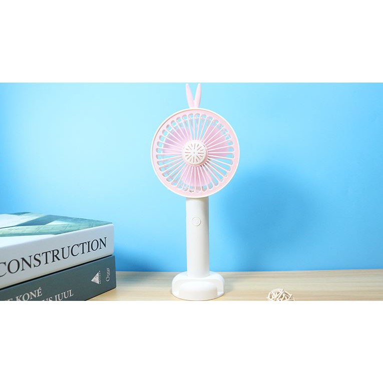[Siêu Sale] Quạt Mini tích điện cầm tay và để bàn hình tai Thỏ các màu | BigBuy360 - bigbuy360.vn