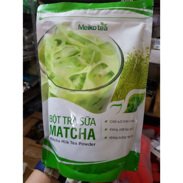 Bột trà xanh Meiko gói 1kg - chuyên dùng pha trà sữa matcha