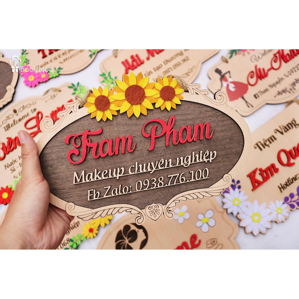 Decor gỗ - Biển/Bảng tên shop