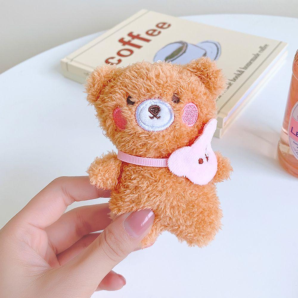 DARNELL Móc Khóa Hình Gấu Nhồi Bông Dễ Thương Thời Trang