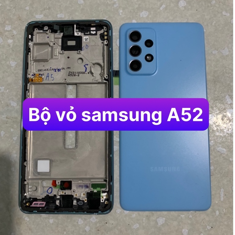 bội vỏ samsung a52 / 4G ( gồm, suownd, lưng, phím ,kính cam)