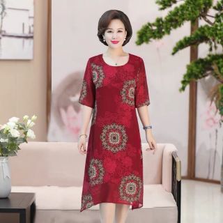 Váy đầm suông trung niên AD09