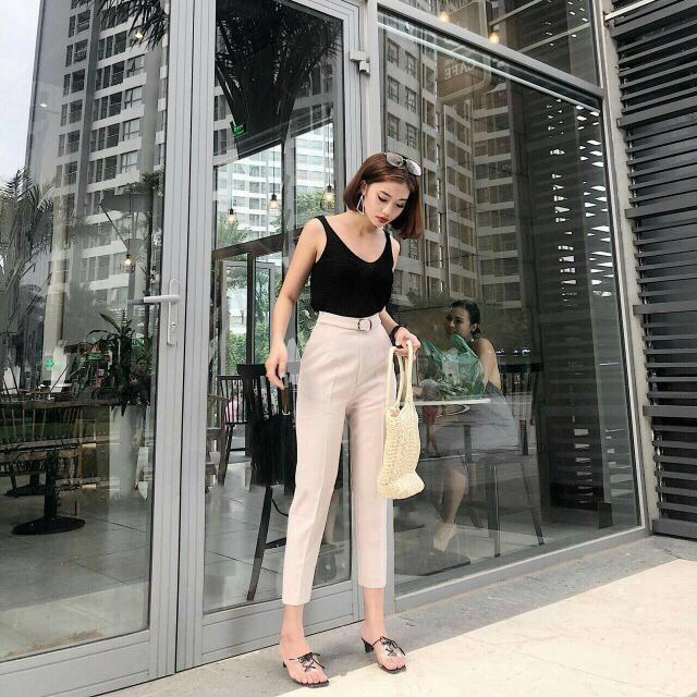 Quần baggy | Quần tây đai sắt vuông siêu đẹp | BigBuy360 - bigbuy360.vn