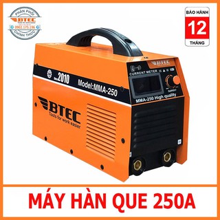 Máy hàn điện tử 250a btec mã mma-250 chuyên dụng dùng xưởng