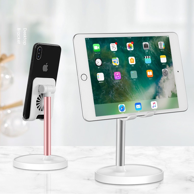 Kệ, Giá Đỡ Điện Thoại, Máy Tính Bảng, Ipad Thân Dài Hợp Kim Sang Trọng Để Bàn Đa Năng Xoay 180 Độ Full Box