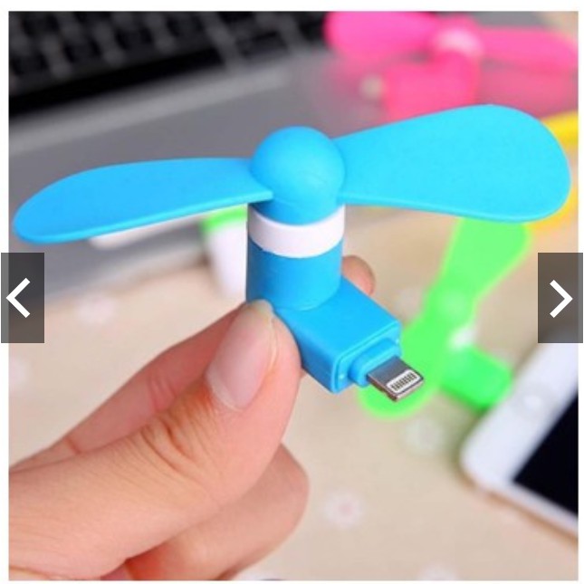Quạt Mini Usb 2 Cánh Cắm Điện Thoại Android Iphone hót hít