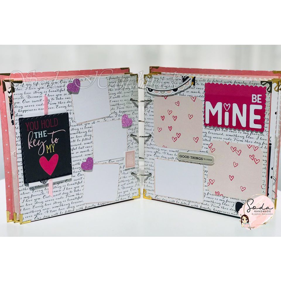 [Album ảnh Handmade] Love Scrapbook - Album Tình yêu