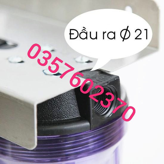_Bộ lọc nước sinh hoạt - lọc thô  3 cấp ly 10 inch chuẩn sử dụng 3 lõi than CTO