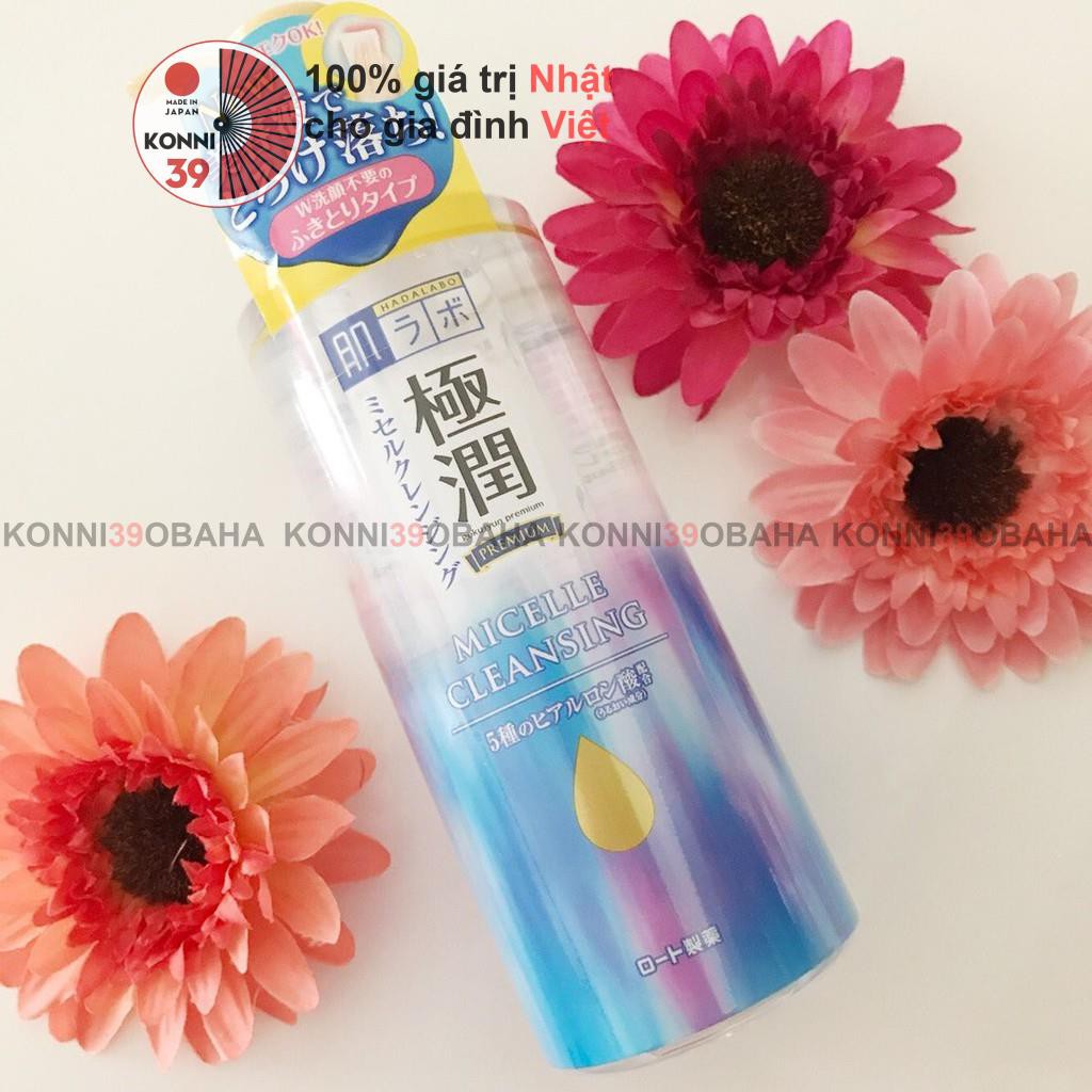 Nước tẩy trang Hadalabo Premium Micelle Cleansing 330ml