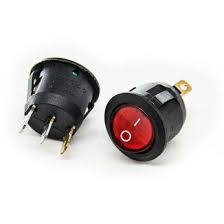 Công tắc tròn Có đèn On Off 250V 6A KCD1