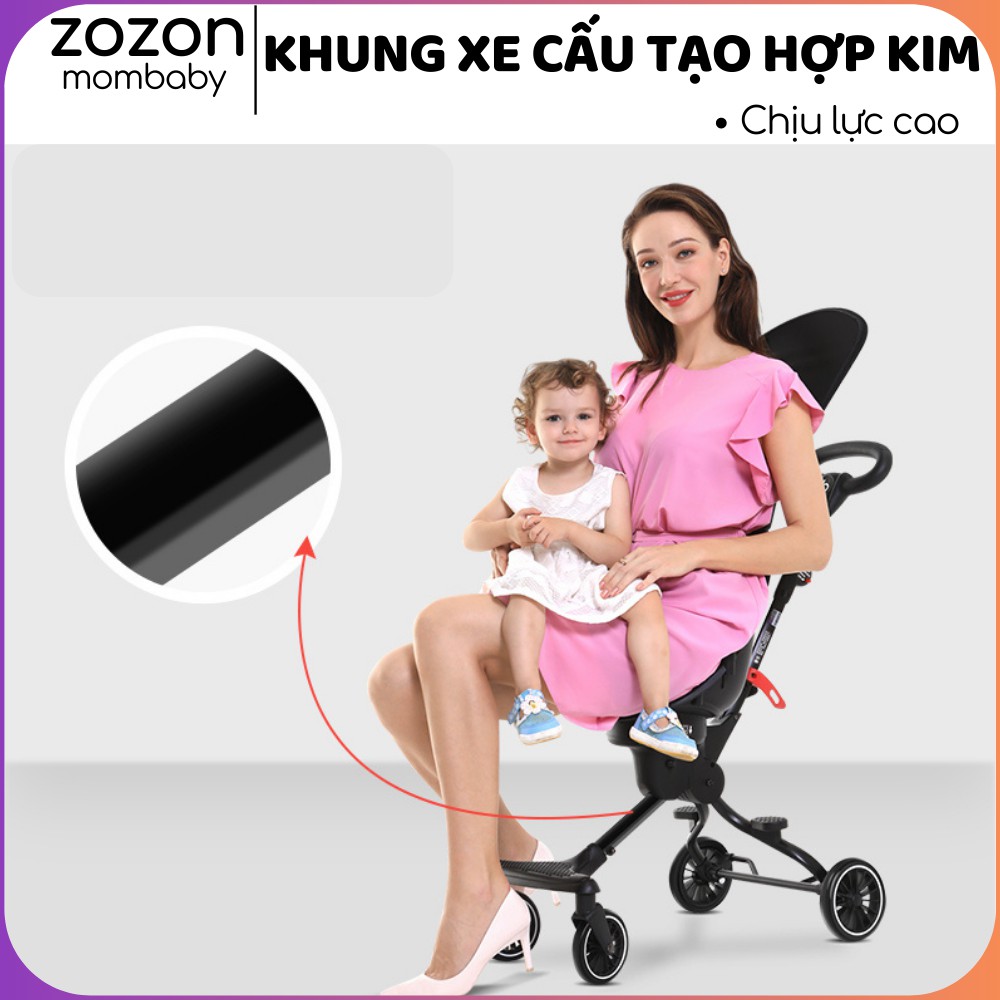 Xe đẩy cho bé V3 xe đẩy gấp gọn Baobaohao chính hãng cho bé từ 7 tháng-3 tuổi chịu lực cao Zozon phân phối