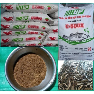 Cám UP 2 li cho lươn đồng size 100 con kg đên 30 con kg - Thức ăn cho lươn đồng thuần và lươn lươn nhân tạo