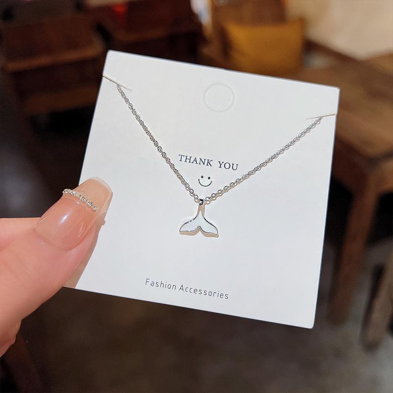 XiaoboACC Vòng Cổ Mặt Đuôi Cá - 38cm+6cm