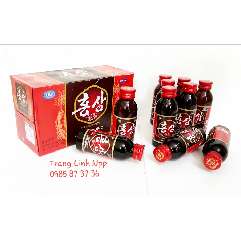 [ Trợ Giá ] Nước Hồng Sâm Hàn Quốc 10 chai x 100ml | BigBuy360 - bigbuy360.vn