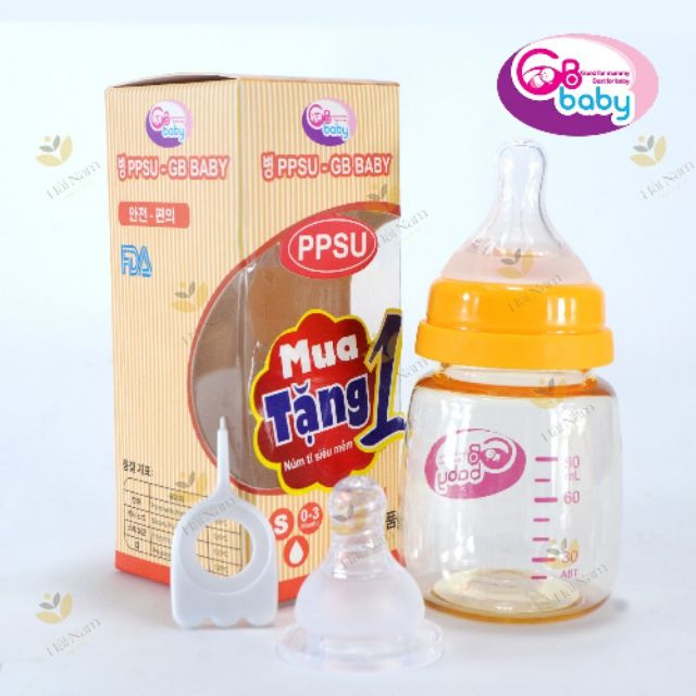 Bình sữa GB - Baby Hàn Quốc 80ml, 120ml, 270ml ( loại cổ hẹp)