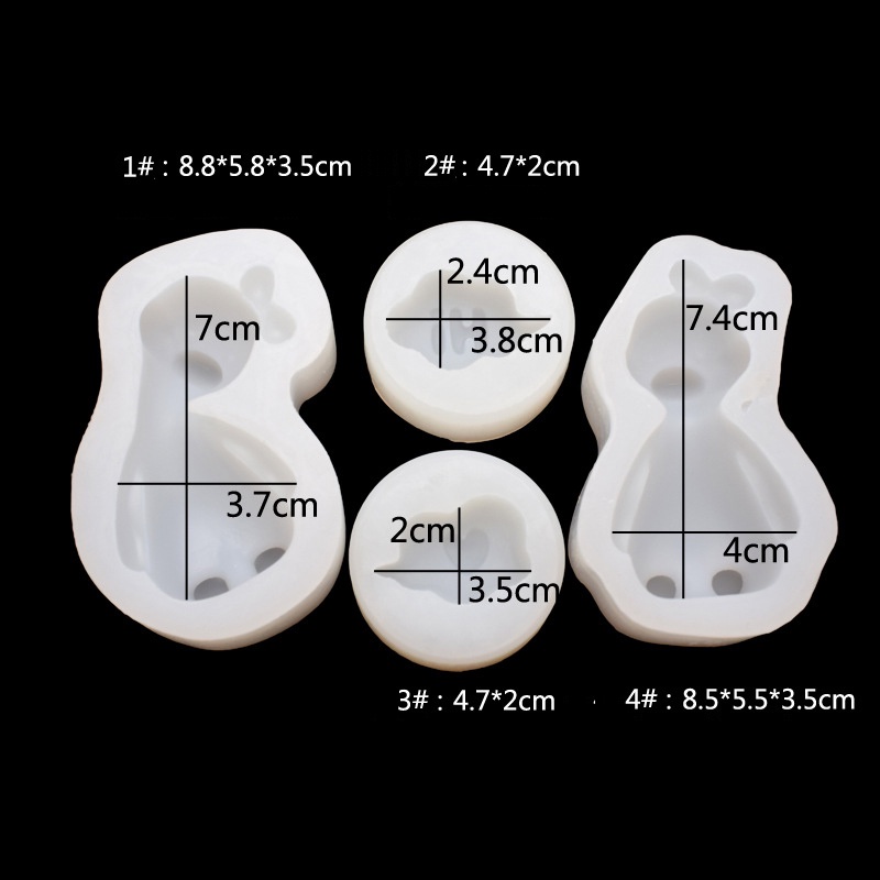 Khuôn Silicone Làm Bánh / Xà Phòng / Socola Hình Vịt / Bướm Diy