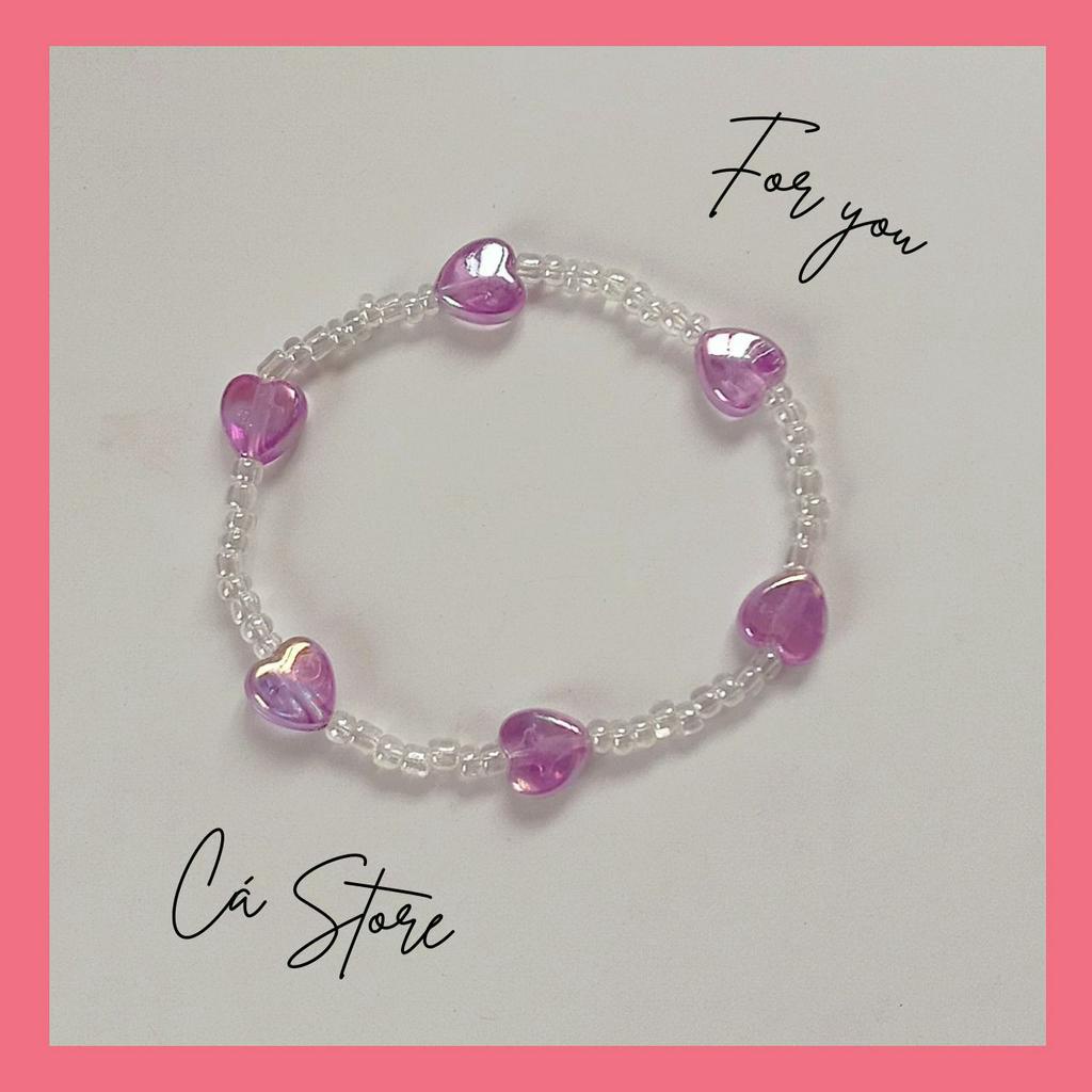 Vòng tay heart beads siêu xinh