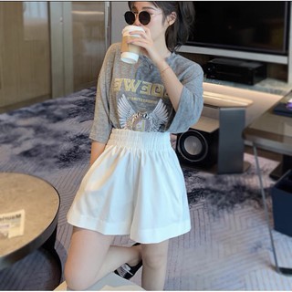 quần sooc nữ lưng cao - quần đùi nữ cạp chun lụa vải mềm mịn