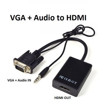 Dây Cáp Chuyển Đổi Từ VGA Sang HDMI Có Âm Thanh