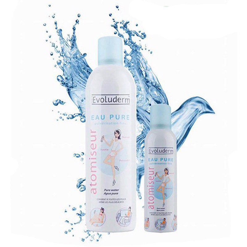 Xịt Khoáng Cung Cấp Nước Evoluderm 400Ml Atomiseur Eau Pure Water