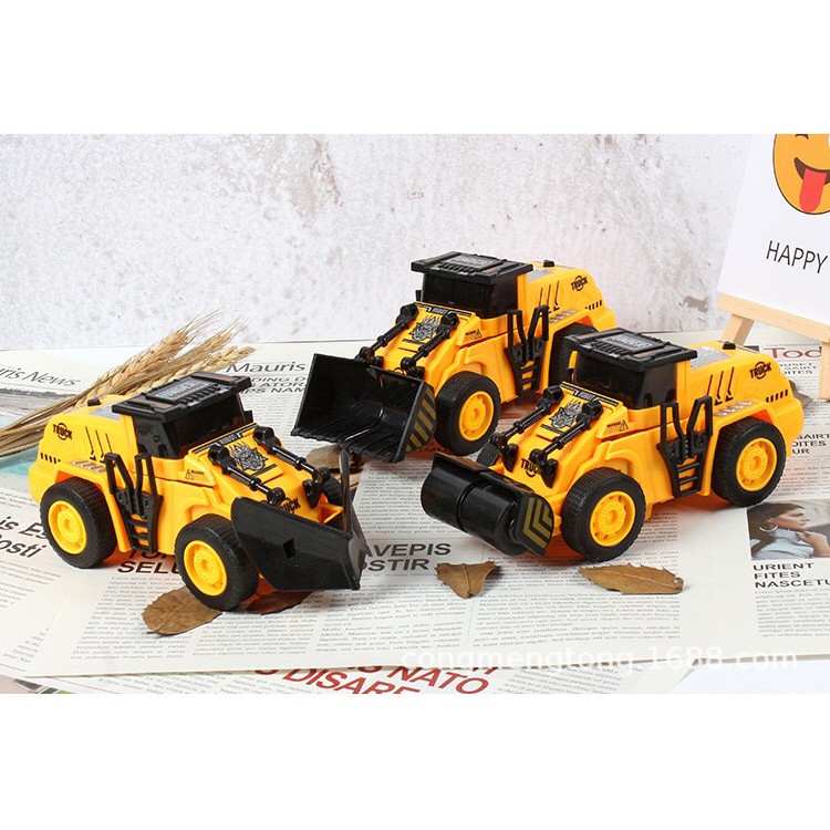 Xe ô tô đồ chơi biến hình robot - xe công trình