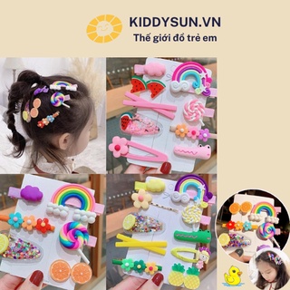 Set 6 kẹp tóc cho bé siêu yêu và đẹp mắt cho bé gái KT1