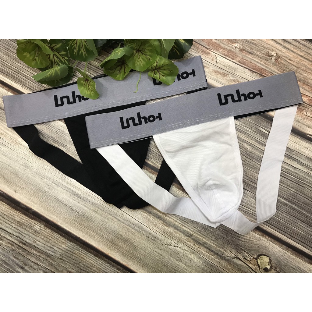 [free ship 50k + che tên đơn hàng] quần lót nam, quần lót dây nâng mông jocktrap nam thun cotton in chữ