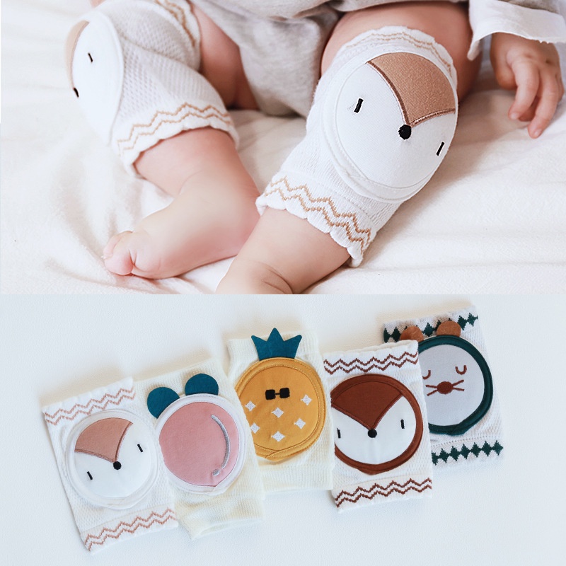 Đệm Bảo Vệ Đầu Gối Cho Bé Bò Xuân Hè Bằng cotton Thoáng Khí Chống Rơi Hàng Mới