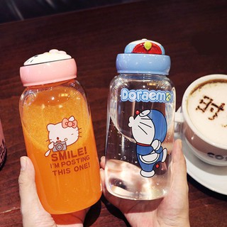 Bình nước uống thủy tinh Hello Kitty