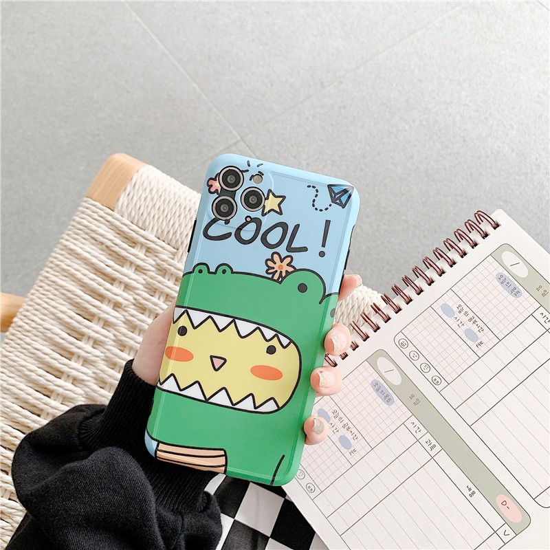 Ốp lưng iphone Crocodile Cat IMD dày dặn viền nổi 5/5s/6/6plus/6s/6splus/7/7plus/8/8plus/x/xs/11/12/pro/max/plus/promax | BigBuy360 - bigbuy360.vn