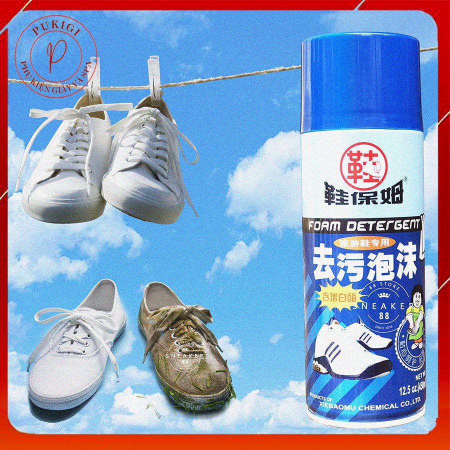 Chai vệ sinh giày Sneaker 450ml, làm sạch vệ sinh giày hiệu quả