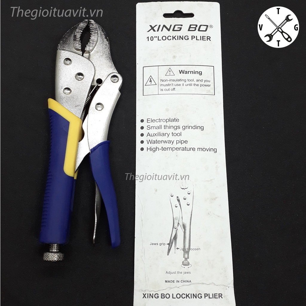 Kìm chết XING BO 10 inch, Kìm khóa chết chính hãng