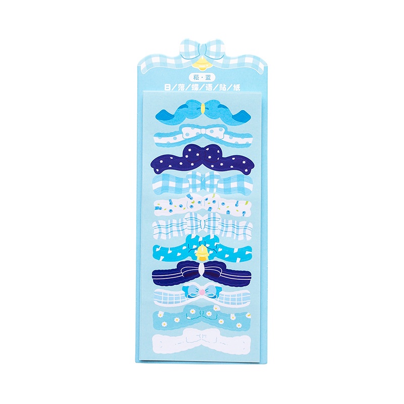 Bộ 2 Tấm Sticker Trang Trí Hình Nơ Nhiều Màu Sắc