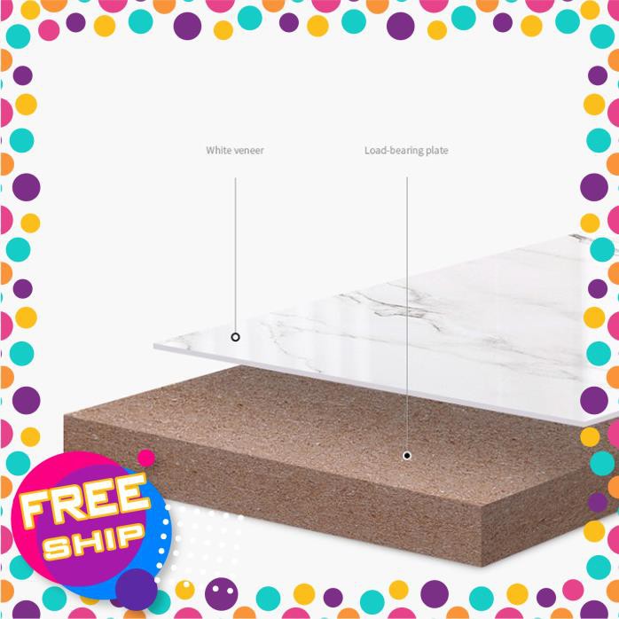 💥Giá rẻ💥 Bàn sofa phòng khách- bàn trà 1m2*60cm mặt gỗ mạ vân đá phủ bóng BAT022