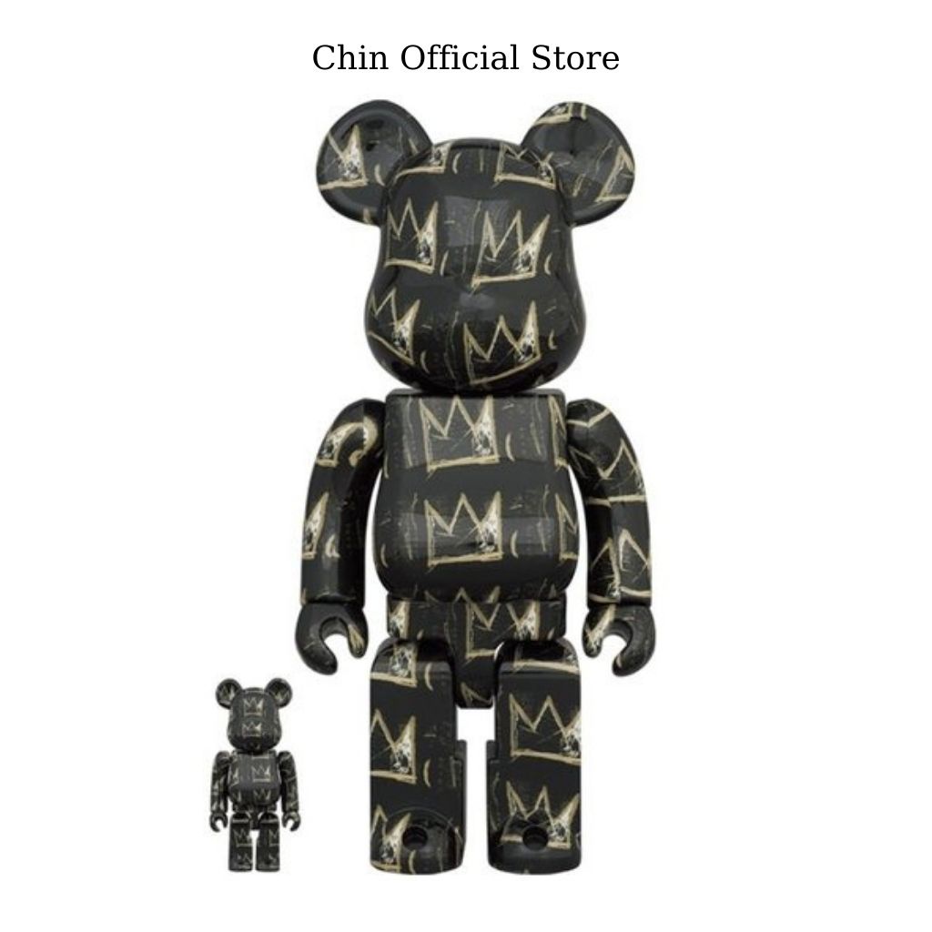 Bearbrick, gấu bearbrick 50cm cỡ vừa, mẫu vương miện chất liệu thạch cao -Chin Official Store