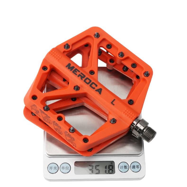 MEROCA Bàn Đạp Xe Đạp Leo Núi Bàn Đạp Xe Đạp Leo Núi Sợi Nylon Chống Trượt Bàn Đạp Xe Đạp Đường Trường Mở Rộng Siêu Nhẹ