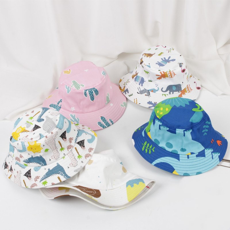 Nón Bucket In Họa Tiết Hoạt Hình Thời Trang Mùa Hè Xinh Xắn Cho Bé