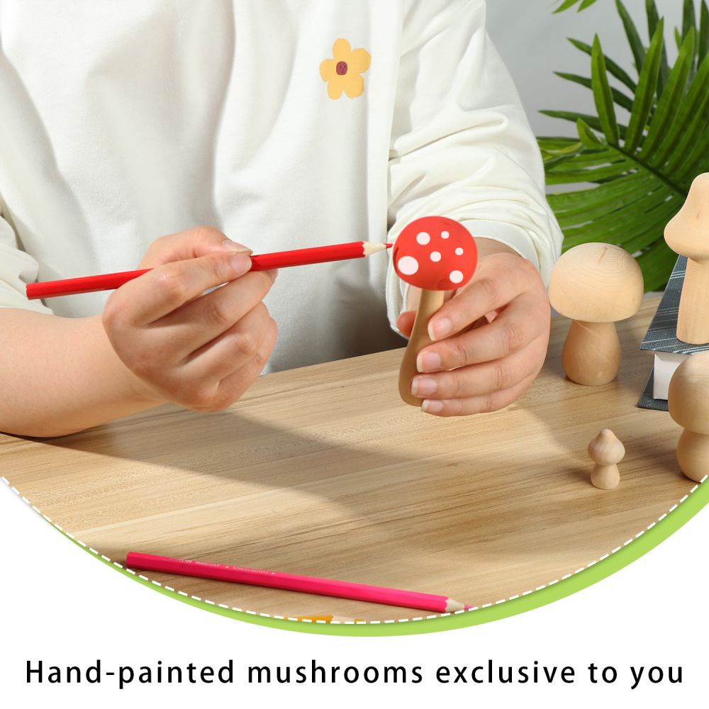 Mô Hình Cây Nấm Gỗ Mini Mới Dùng Trang Trí Nhà Cửa Diy