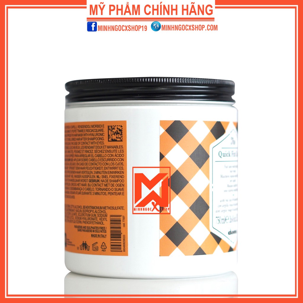 Mặt nạ tóc phục hồi nhanh 3 phút THE QUICK FIX CIRLE 750ml chính hãng