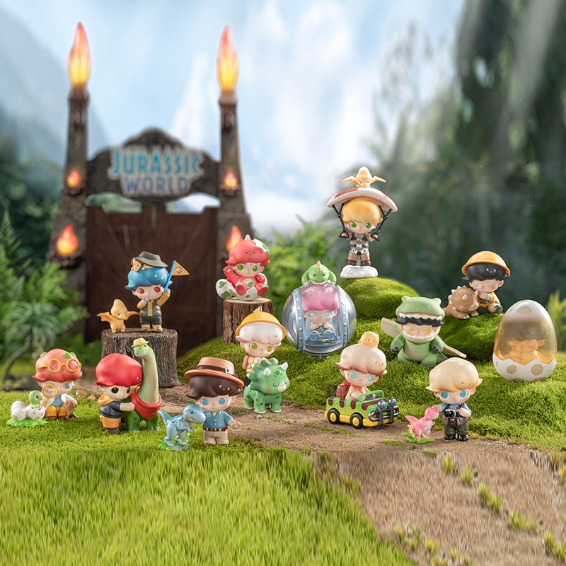 POP MART  Mô Hình Nhân Vật DIMOO Jurassic World Series Ngẫu Nhiên