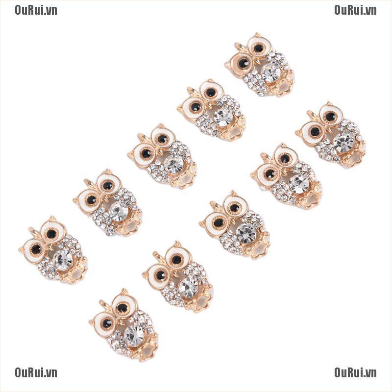 Set 10 Mặt Dây Chuyền Hình Cú Mèo Dễ Thương
