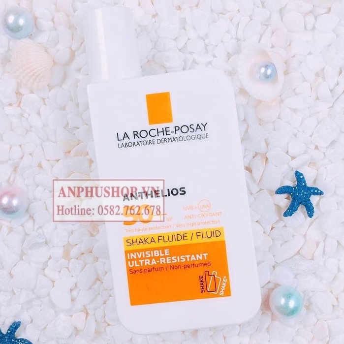 ( Hàng chính hãng )Kem chống nắng La Roche-Posay Anthelios Fluide Invisible SPF50+ 50ml dạng sữa