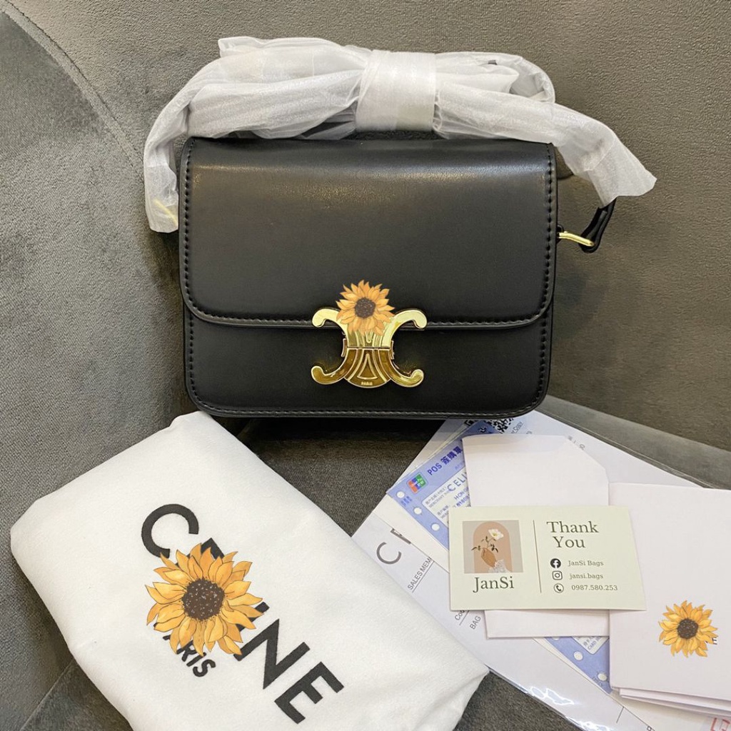 Túi xách đeo chéo nữ Ce-line, túi đeo vai Basic Jansi - FULLBOX sz18