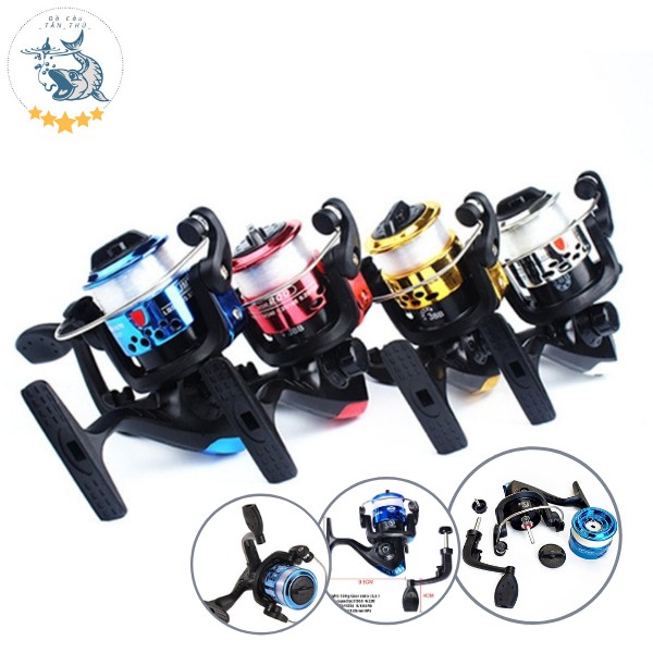 Máy Câu Cá Mini chuyên câu cá tôm, câu cá nhỏ cuốn cước sẵn 80m