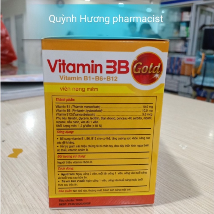 Viên uống 3B Phúc Vinh hộp 100 viên